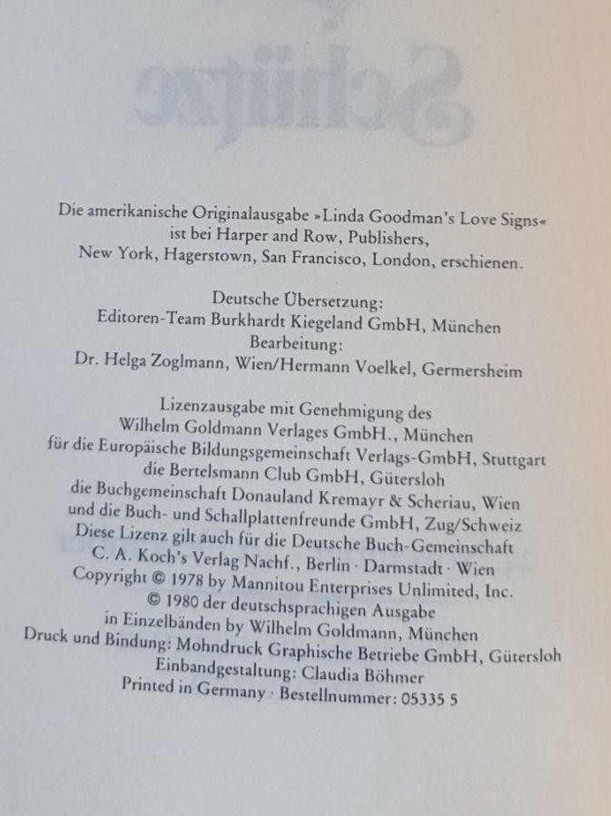 Libri: Sternzeichen der Liebe - Schütze – Usato da Langnau am Albis venduto da jer_pm72 1
