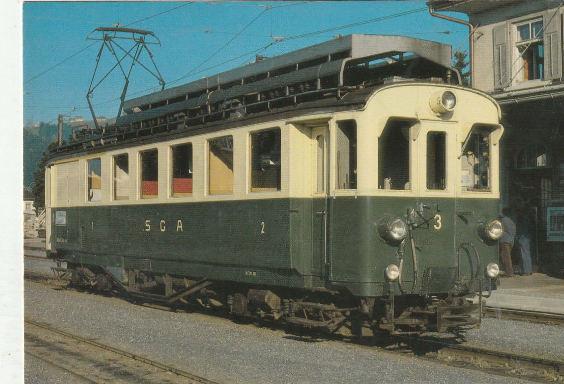 Cartoline postali: Bahn ST. Gallen -  Gais  um 1981 – Usato da Lumbrein venduto da made02