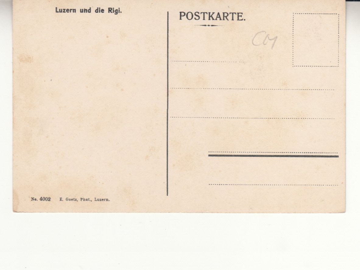 Ansichtskarten: Luzern ca. 1910 – Gebraucht aus Bürglen TG von StampGraf 1