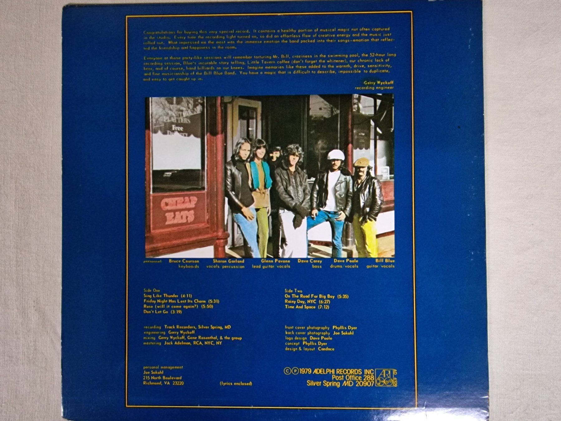 Schallplatten: Bill Blue & Band LP – Sing Like Thunder – Gebraucht aus Root von atelier22 1