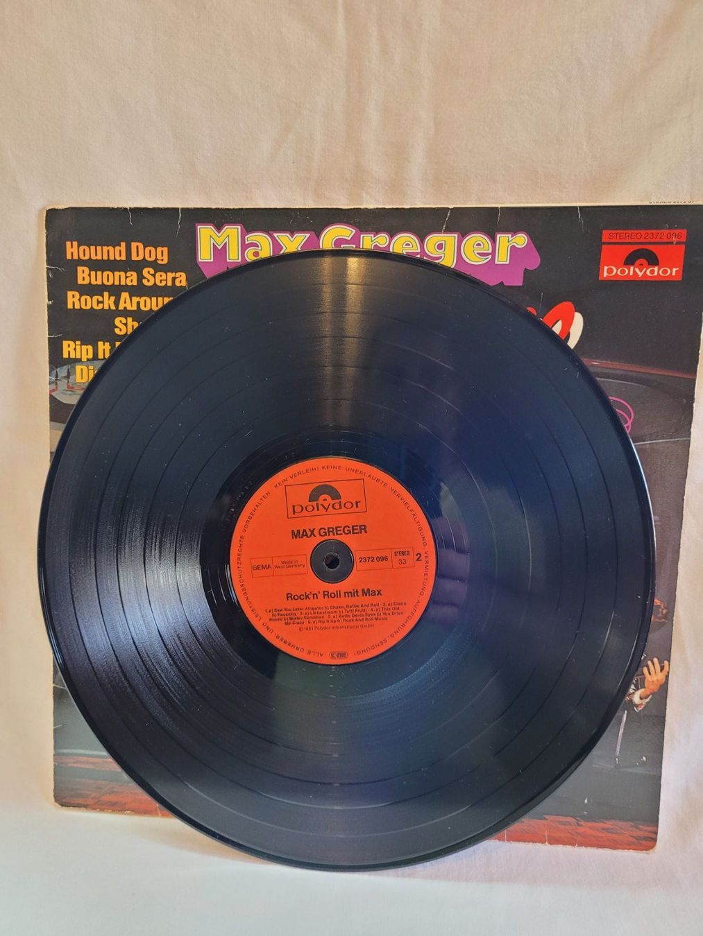 Dischi in vinile: Vinyle Max Greger Rock'n'Roll Polydor 33T – Usato da la Chaux-de-Fonds venduto da Lampe 4