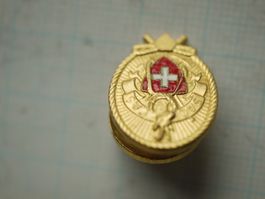 Schweizer Alpen Club Gold Abzeichen SAC CAS Antikes
