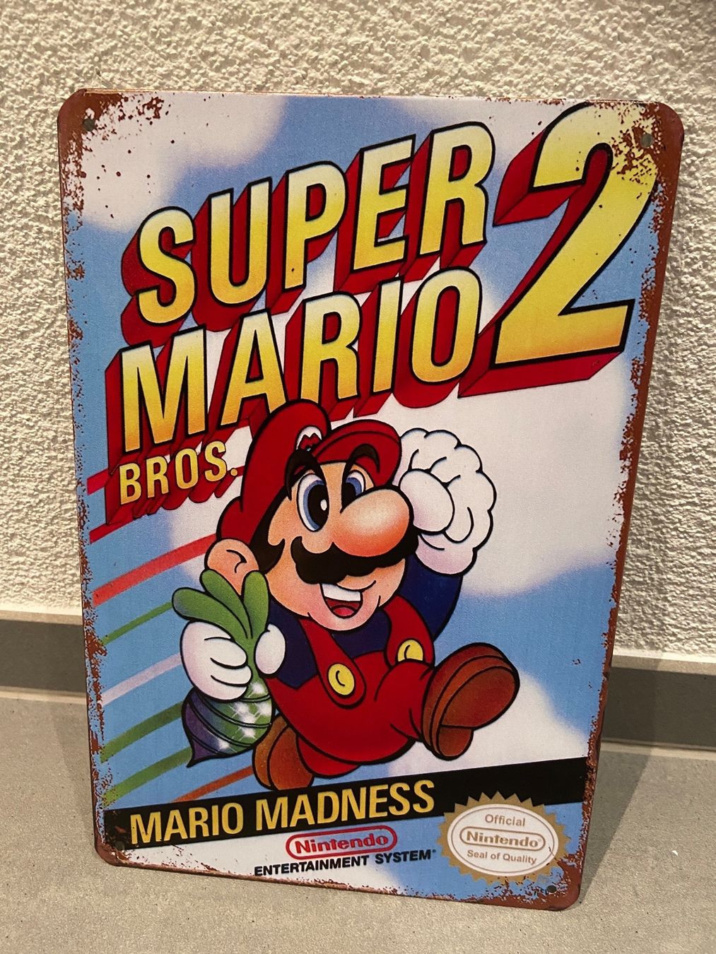 Schilder: SUPER MARIO 2 / VINTAGE BLECHSCHILD  NEU ! – Neu und originalverpackt aus Seon von Aaargauer01 6