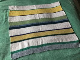 Babydecke - Baumwolle - handgestrickt