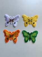 4x Schmetterling sommervogel Aufnäher patches lot