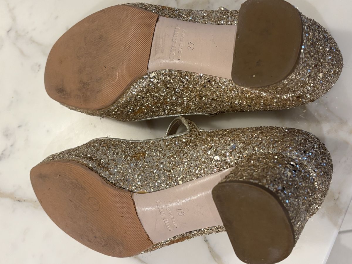 Miu Miu Scarpe da donna: MiuMiu glitzer Riemchen-Pumps, 37 – Usato da Twann venduto da dieberaterin 5