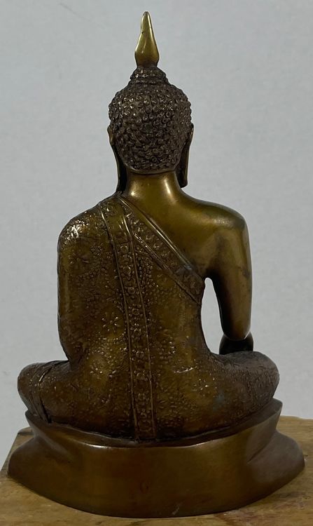 Sehr Alte Sitzender Bronze Buddha Skulptur Mit Sehr Schönen | Kaufen ...