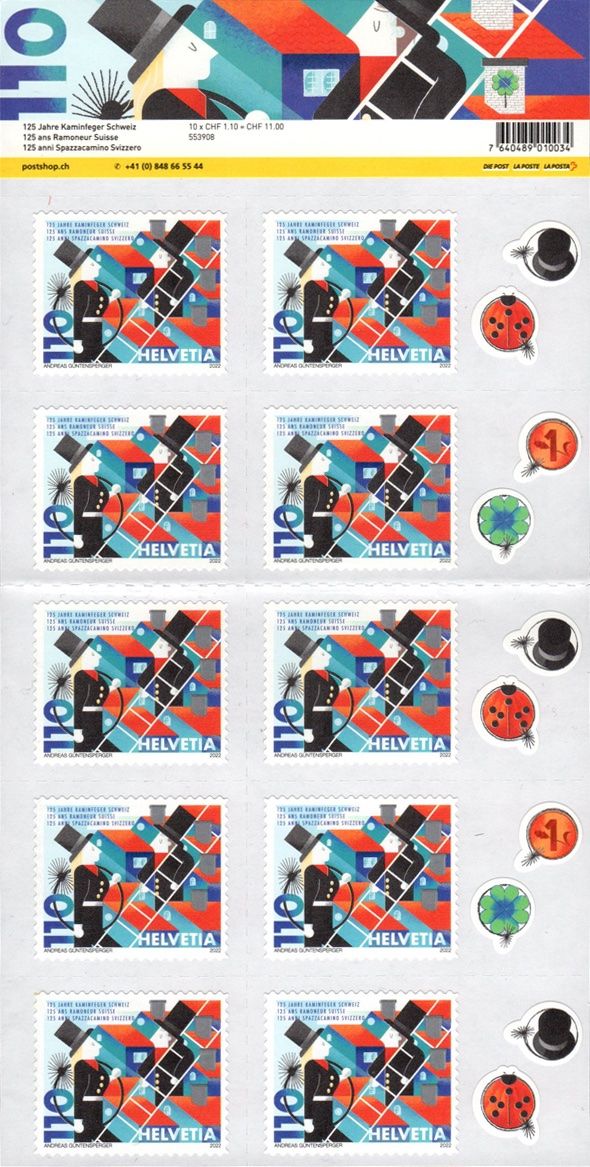 Tutti i francobolli: BOGEN Kaminfeger** 2022 – Nuovo (secondo la descrizione) da Dottikon venduto da haeusibuh5