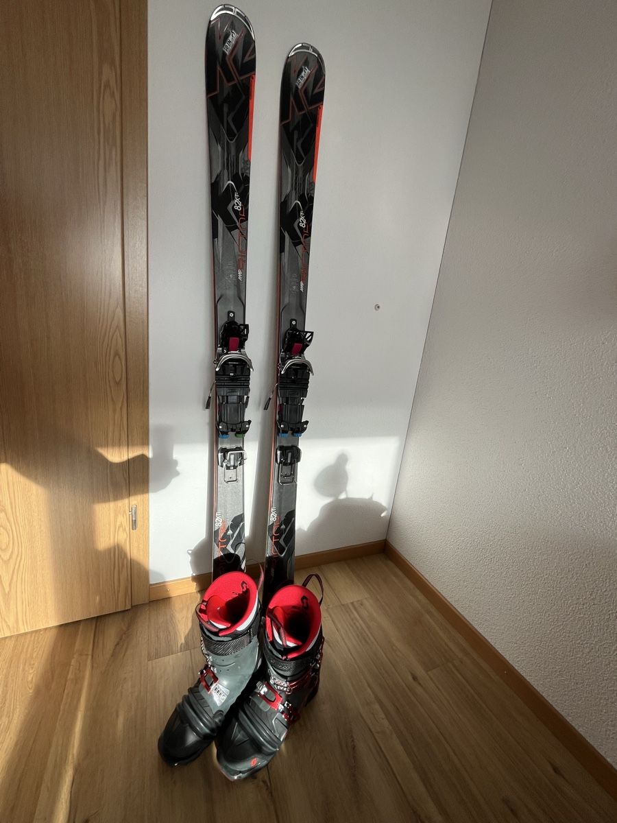 K2 Skis: Telemark Ski mit Rottafella Bindung und Scott Schuhen – Gebraucht aus Hofstatt von Turbodani