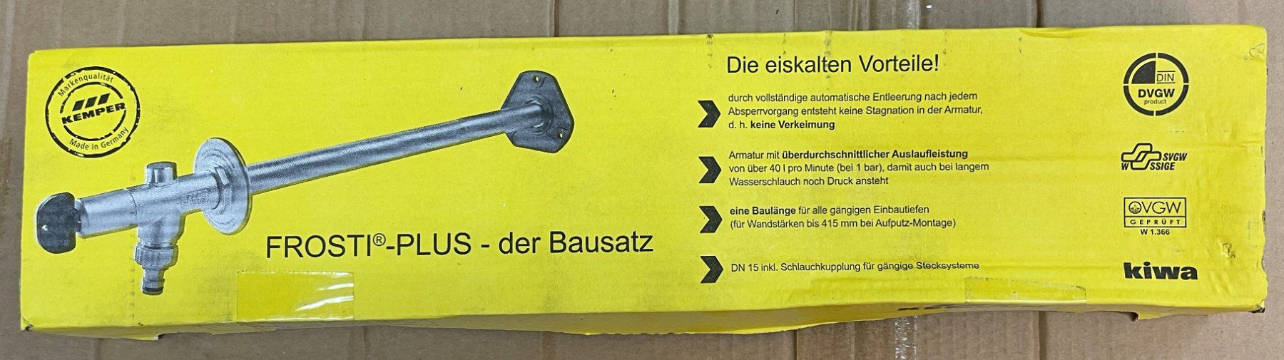 Armaturen: Kemper - FROSTI - Plus - der Bausatz – Neu und originalverpackt aus Oftringen von Vucki