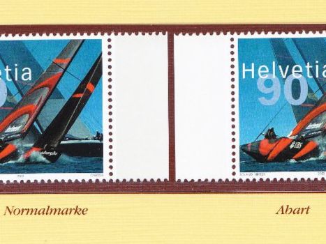 Tutti i francobolli: 2003 Abart Alinghi weisser Bogenrand  ** Postfrisch ** – Nuovo (secondo la descrizione) da Adliswil venduto da Aenti 1