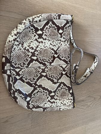 Ledertasche Schlangenprint 