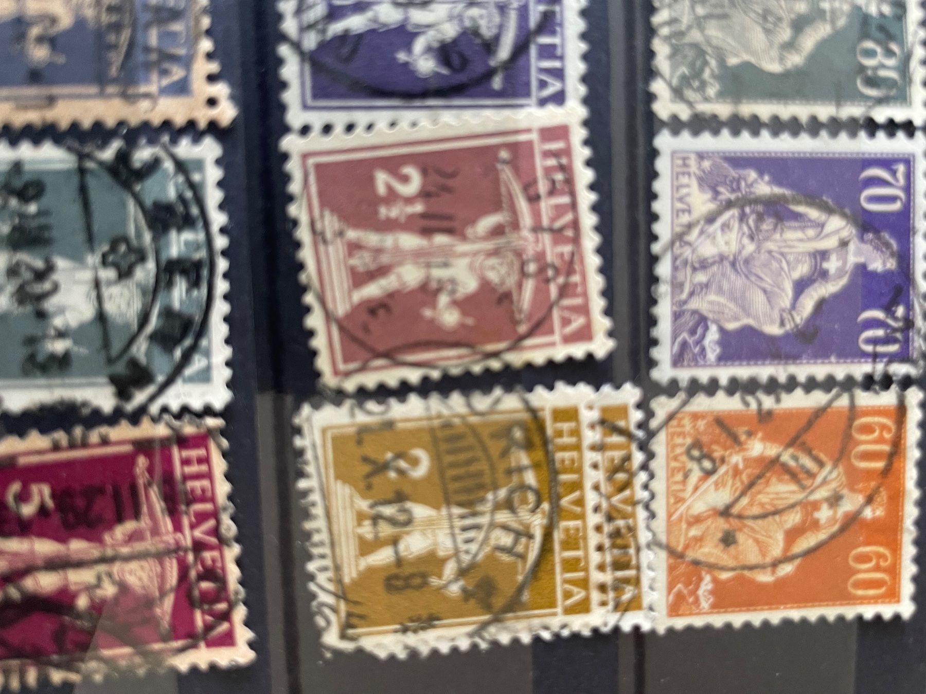 Tutti i francobolli: Lindner Alben mit Briefmarken, 3 Stk., mit Schweizermarken – Usato da Steinhausen venduto da Piaweber1943. 5