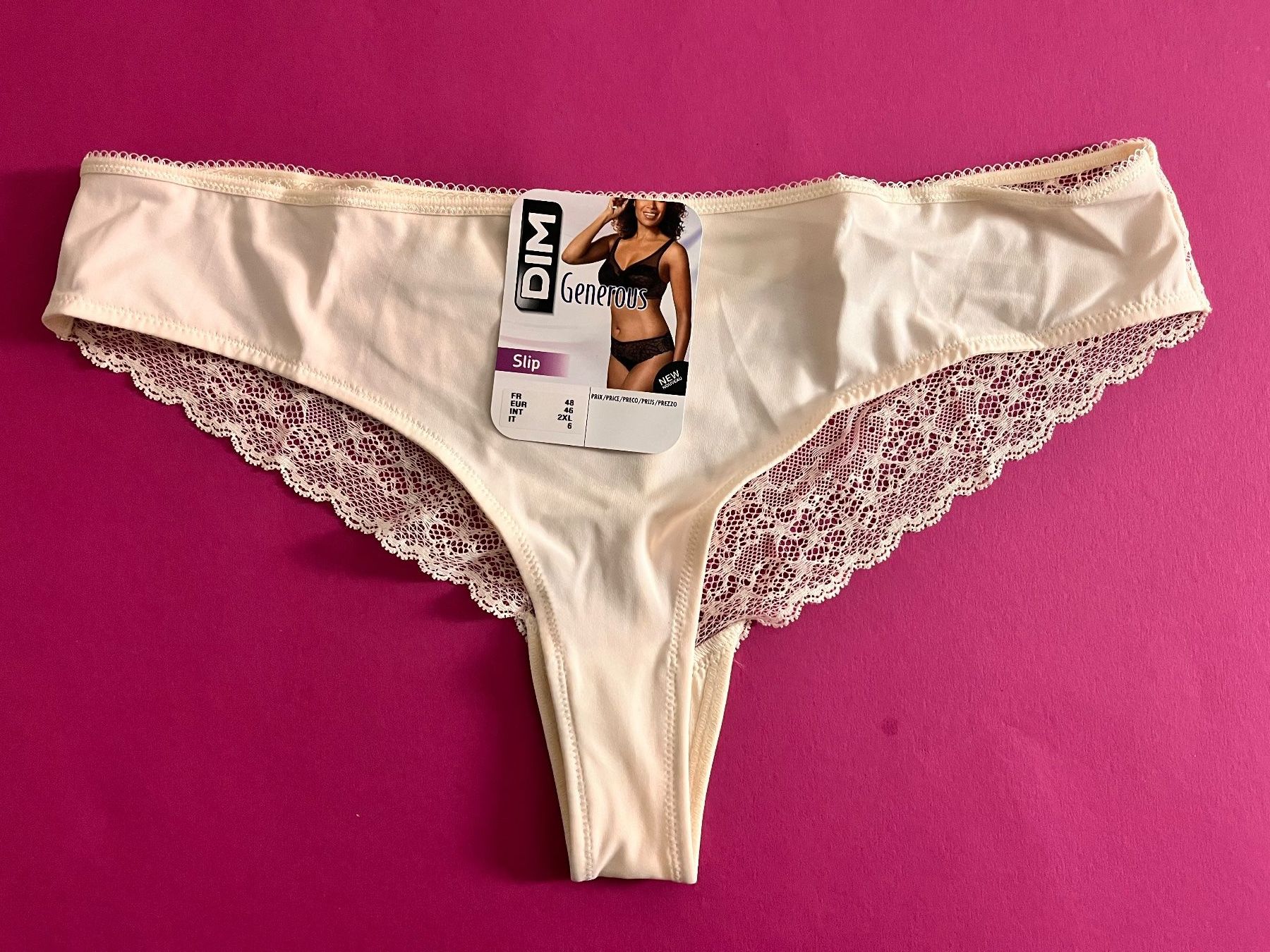 Altra biancheria intima: Slip Generous, DIM, Grösse 46,  Farbe Offwhite – Nuovo e nell'imballaggio originale da Rudolfstetten venduto da gst_g7xl
