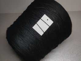 Loro Piana gekämmter Merino Weben Stricken 980g nero intenso
