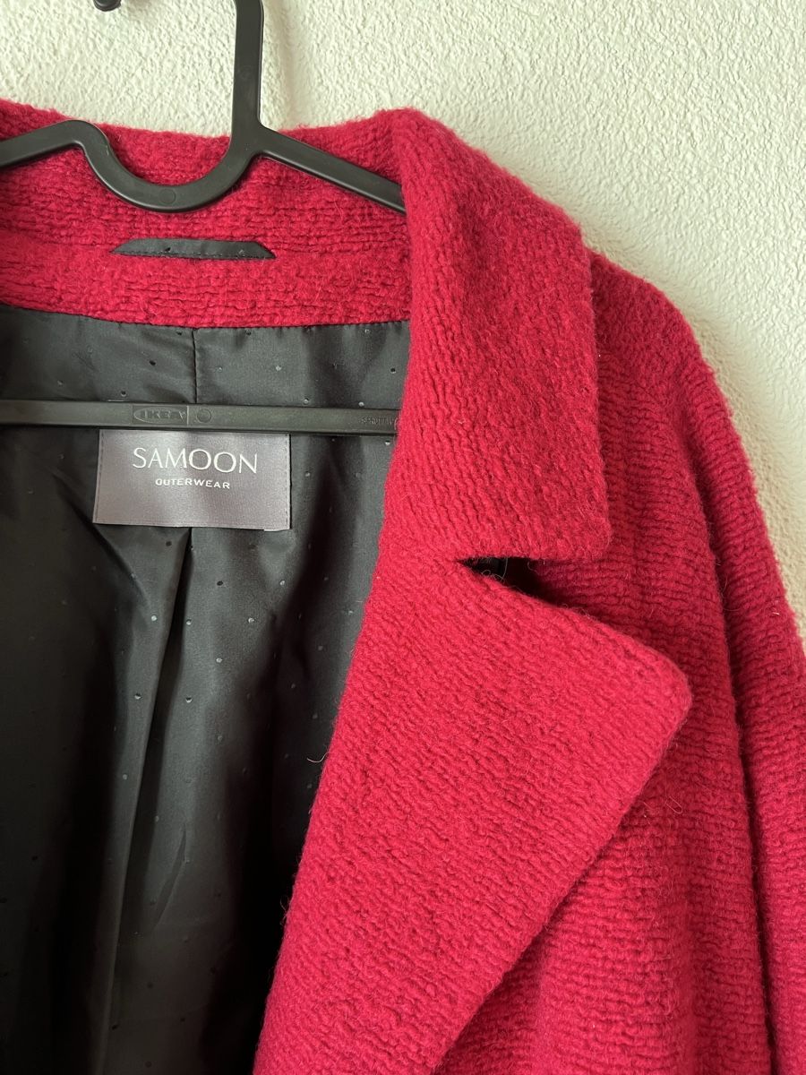 Cappotti: Roter Damen Samoon Mantel, Gr. 52, Fuchsia – Usato da Langenthal venduto da Alperose_5 4
