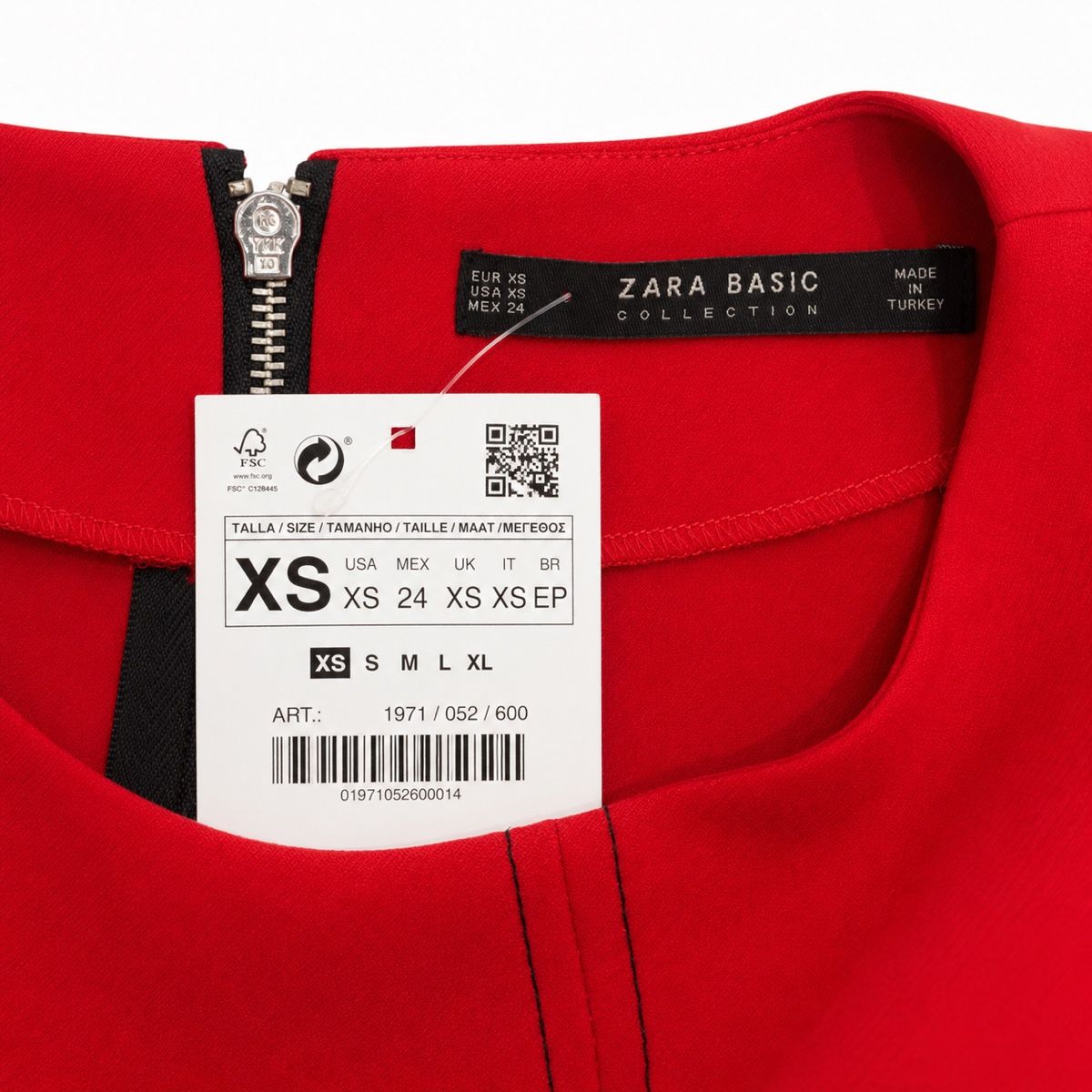 Zara Vestiti: ZARA Basic Maxikleid Rot XS/34 mit Gürtel | Neu mit Etikett – Nuovo e nell'imballaggio originale da Aarberg venduto da LovelyThings_ 4