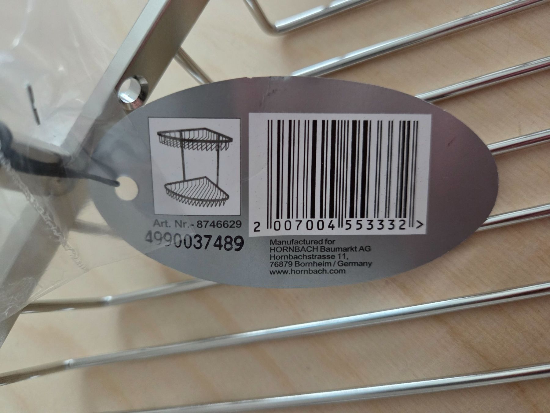 Portasapone: Eck-Duschkorb Edelstahl 2-stöckig – Nuovo (secondo la descrizione) da Gunzwil venduto da Georg002 3