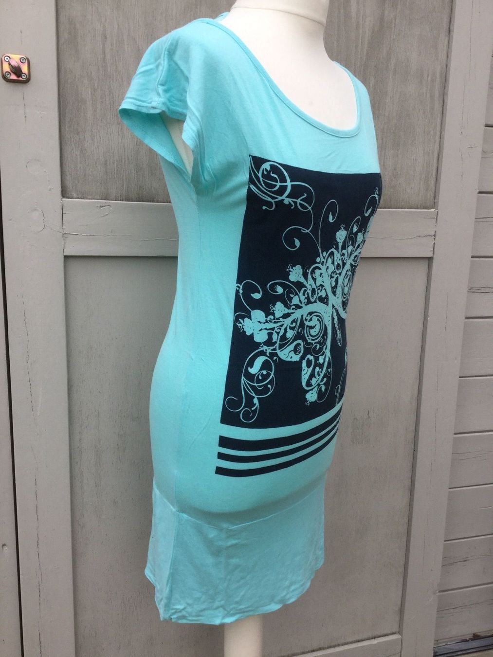 Kleider: Tunique Robe turquoise Papillon, taille M – Neu (gemäss Beschreibung) aus Agiez von chouchanelle 8