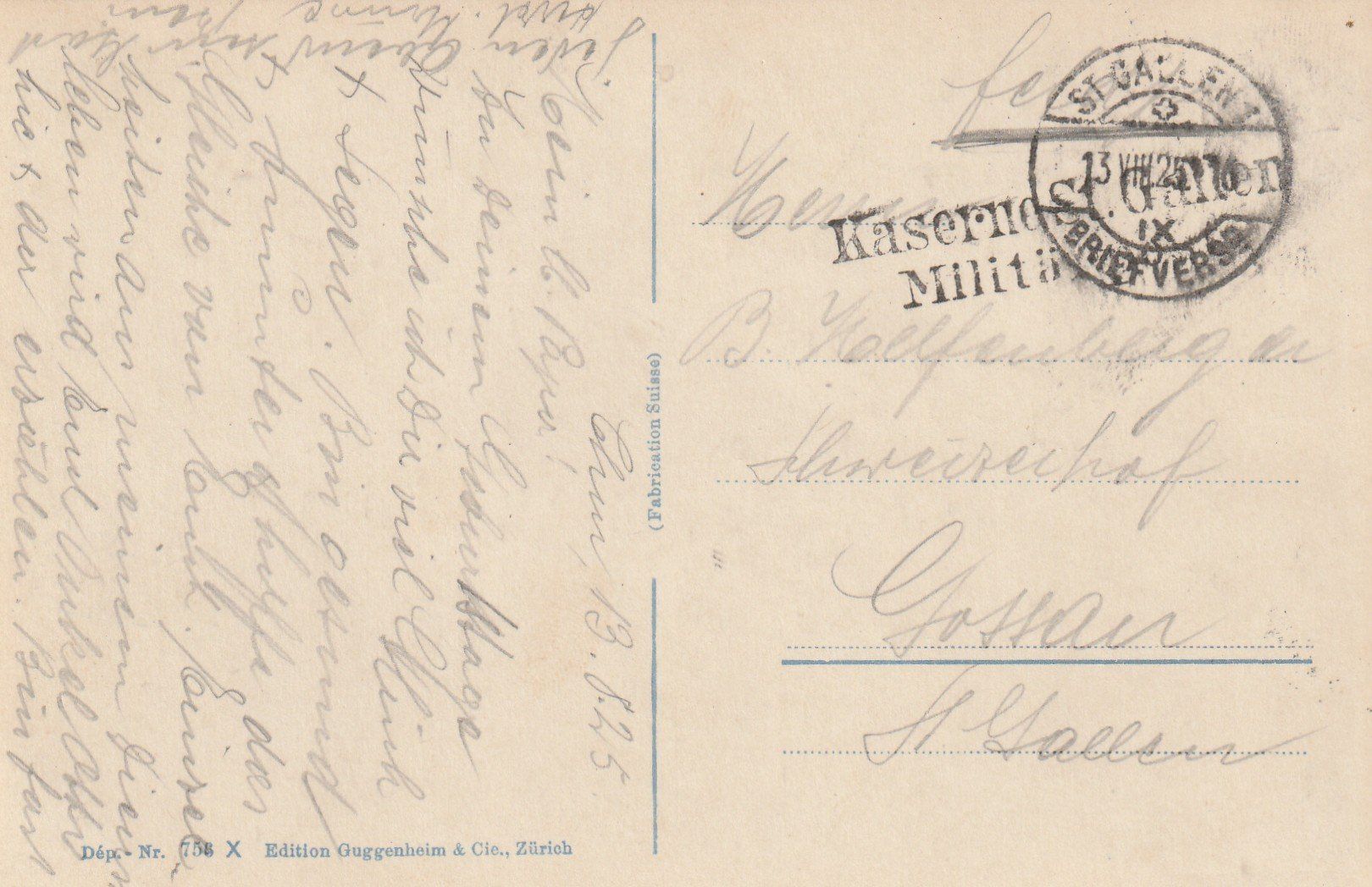 Cartes postales: St. Gallen – D'occasion à Rorschacherberg par fratovi2 1