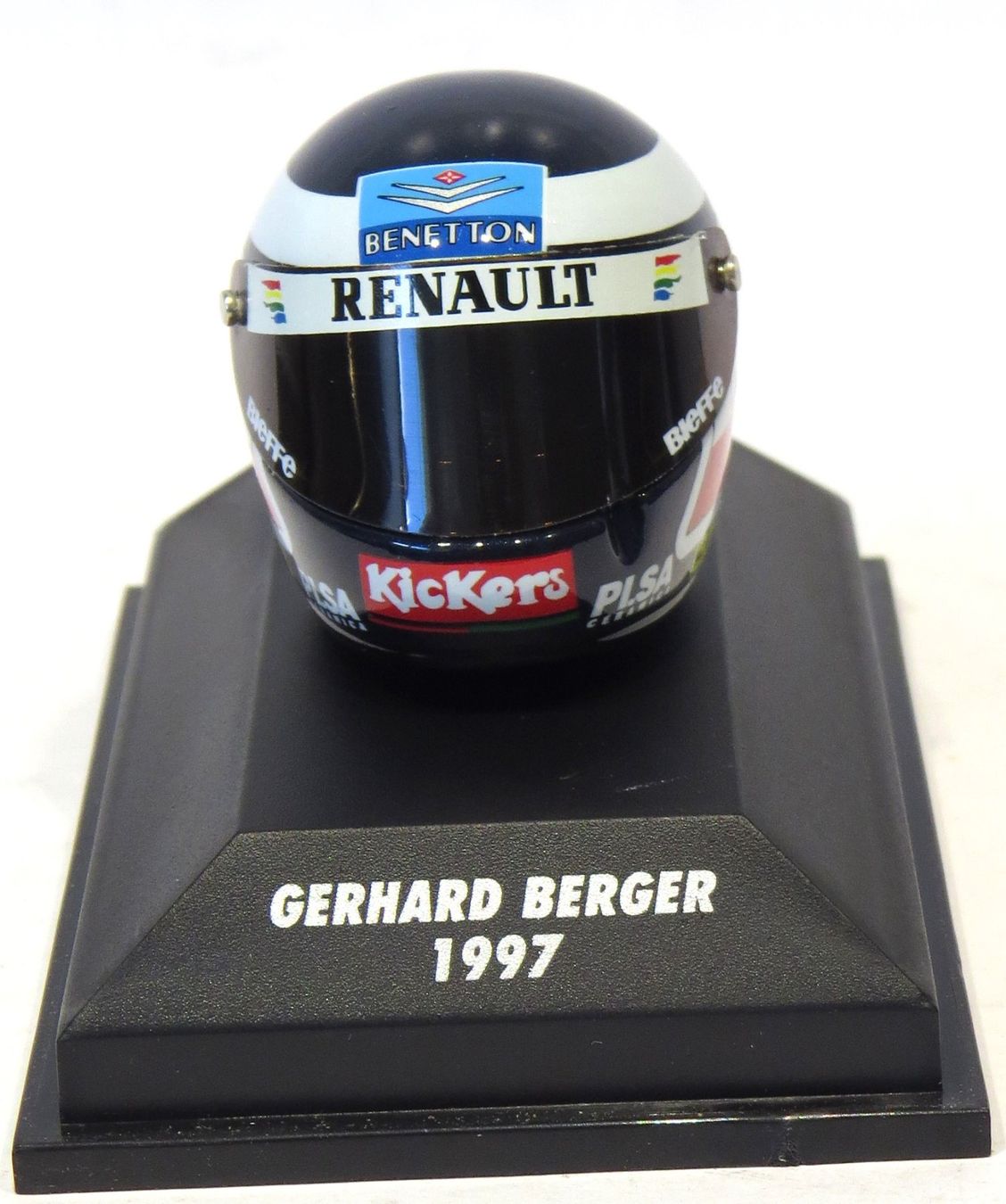 Minichamps Kit di modellismo & Modellini statici: 1:8 Helm von Gerhard Berger 1997 – Nuovo e nell'imballaggio originale da Ettingen venduto da campione_1 1