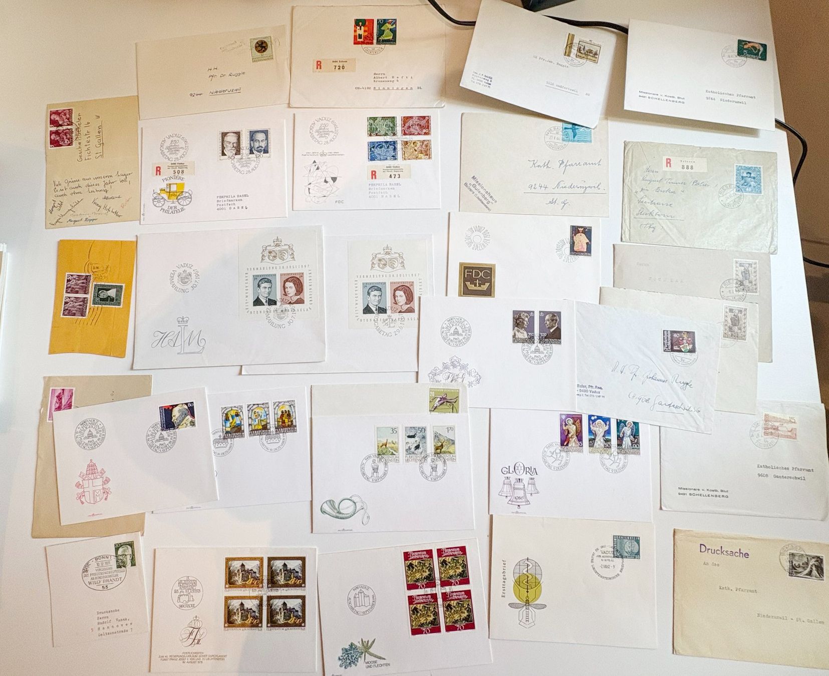 Alle Briefmarken: Liecthenstein Briefmarke Lot – Gebraucht aus Riva san vitale von abd_p86k
