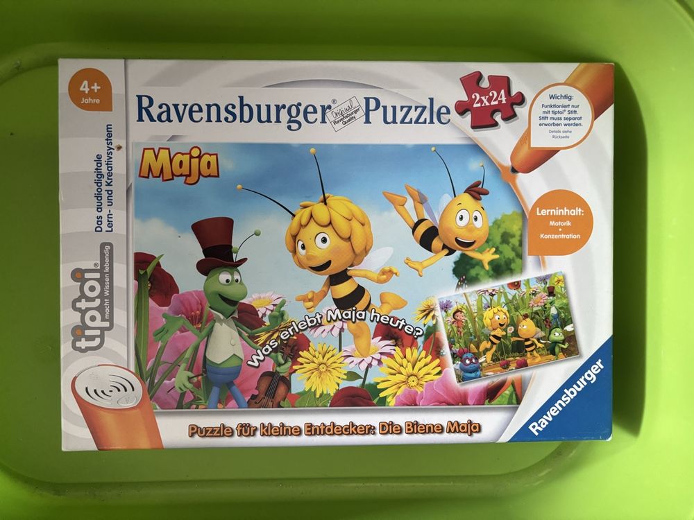 Tiptoi Ravensburger Puzzle Biene Maja 2x24 Teile (Gebraucht) in ...
