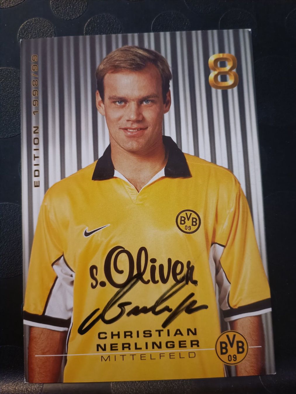 Autografi: Christian Nerlinger - BVB - Handsignierte alte Karte – Usato da Menziken venduto da Artographs