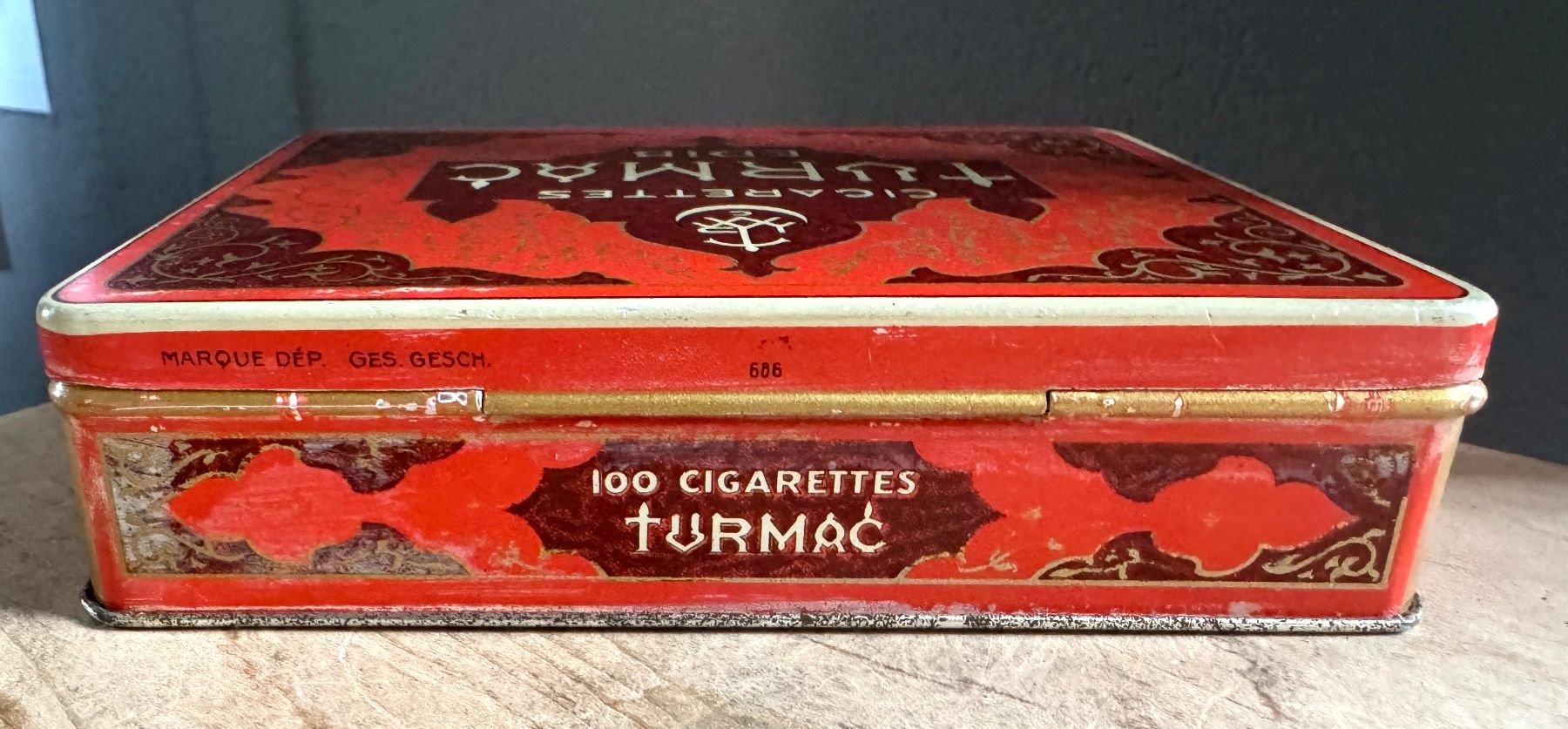 Barattoli: TURMAC EDIB - alte Blechdose Zigaretten  - rares Modell – Usato da Rothrist venduto da Luckywinner 3