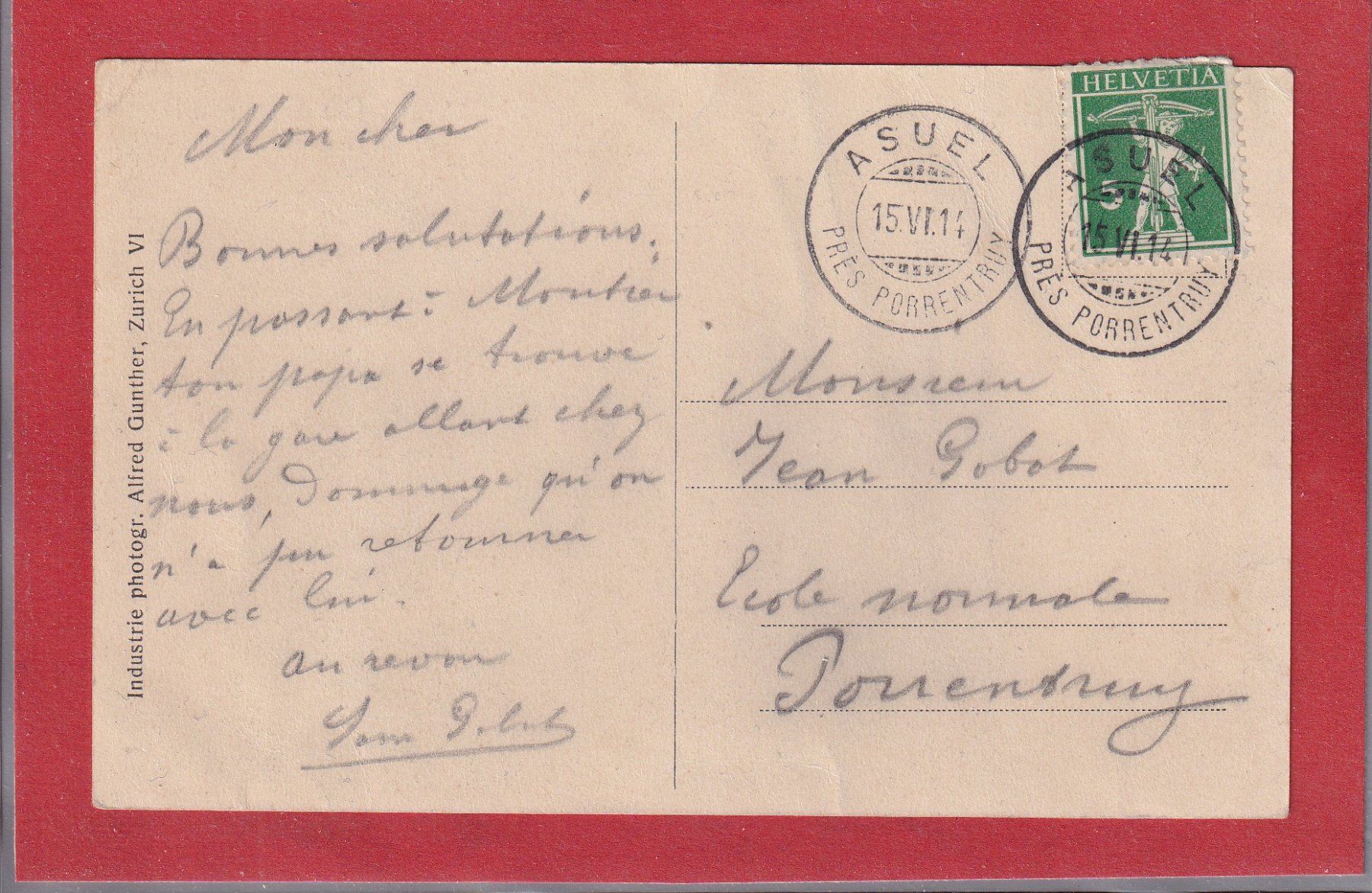 Cartoline postali: La Caquerelle - Restaurant du Chevreuil - 1914 – Usato da Orvin venduto da Pyaeschli 1