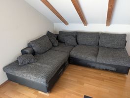 Grosses L-Sofa mit Bettfunktion (240x220cm)