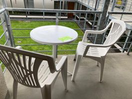 Balkon-Set mit Tisch und 2 Stühlen
