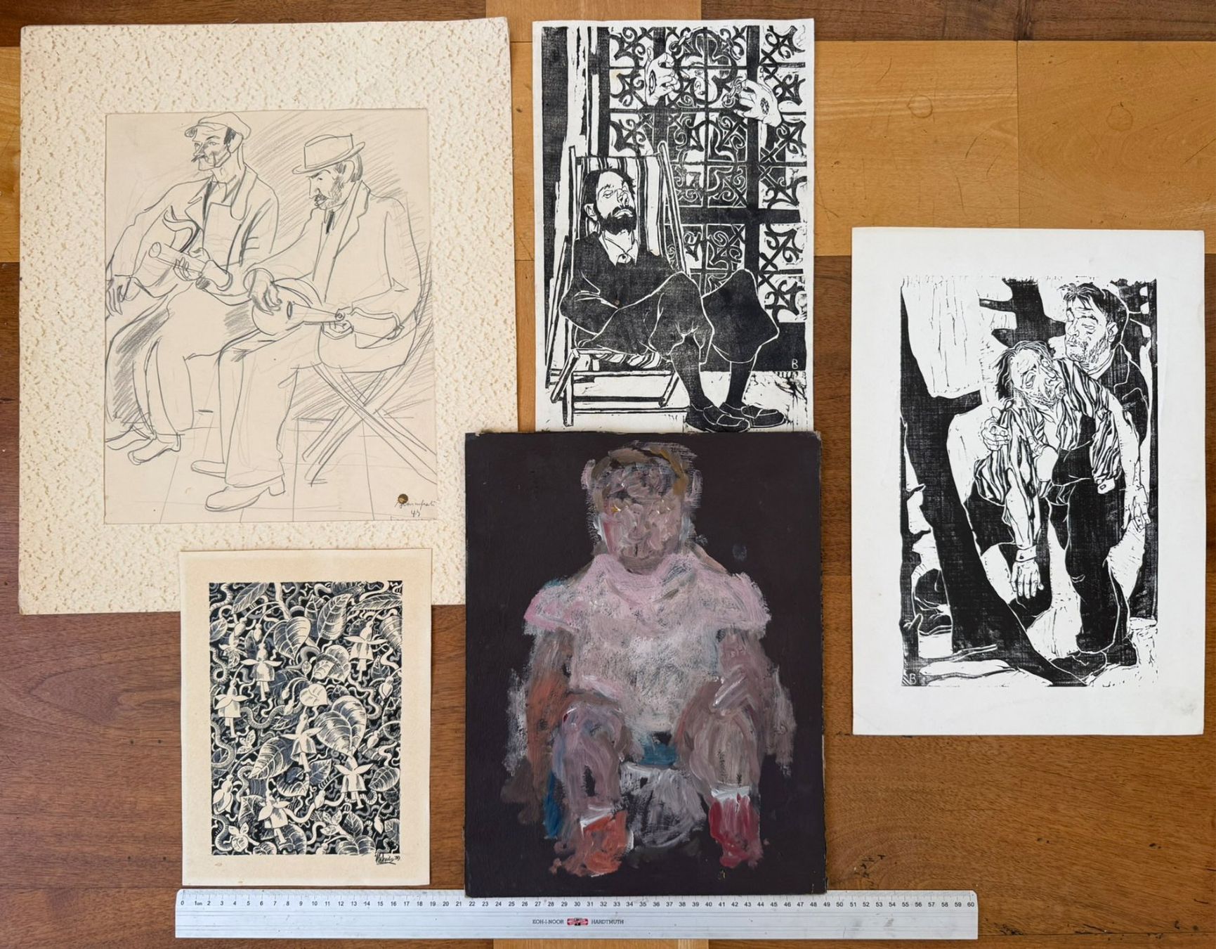 Dipinti: Unleserlich oder anonyme Kunstwerke  Gemälde signiert – Usato da Stans venduto da Aglaia66 1