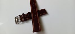 Lederuhrenarmband 20mm Braun