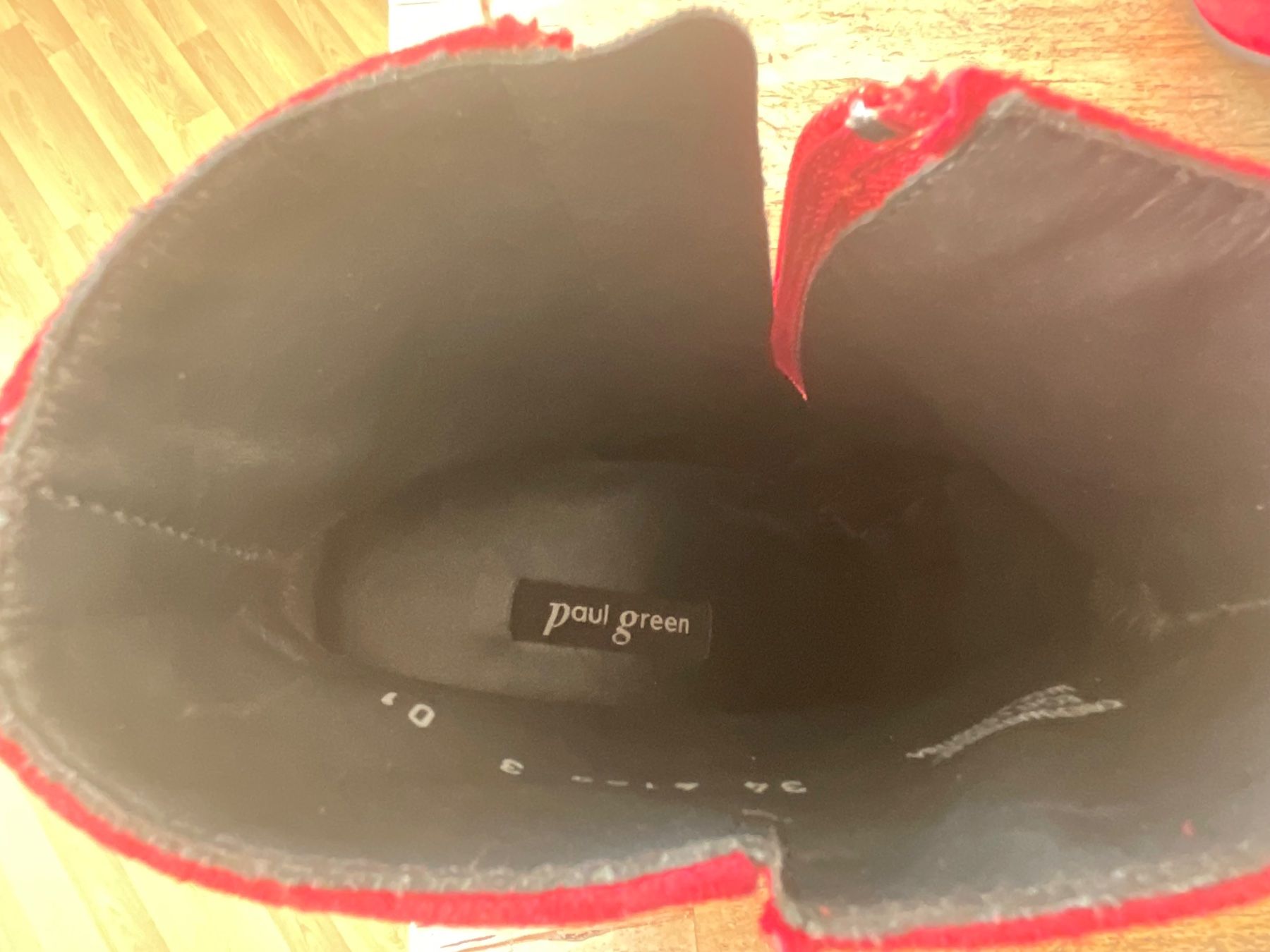 Paul Green Damenschuhe: rote Wildleder Stiefeletten – Neu und originalverpackt aus Meilen von 1928NixilGnuey 3
