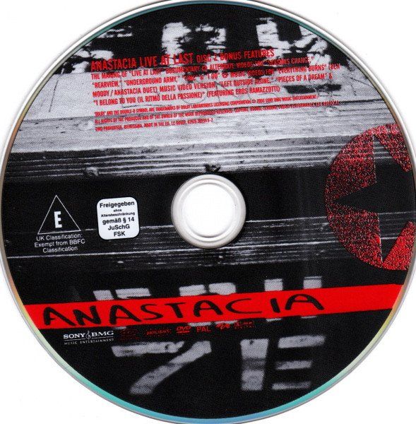 Tutti i DVDs: Anastacia – Live At Last – Usato da Brittnau venduto da Zibu 2