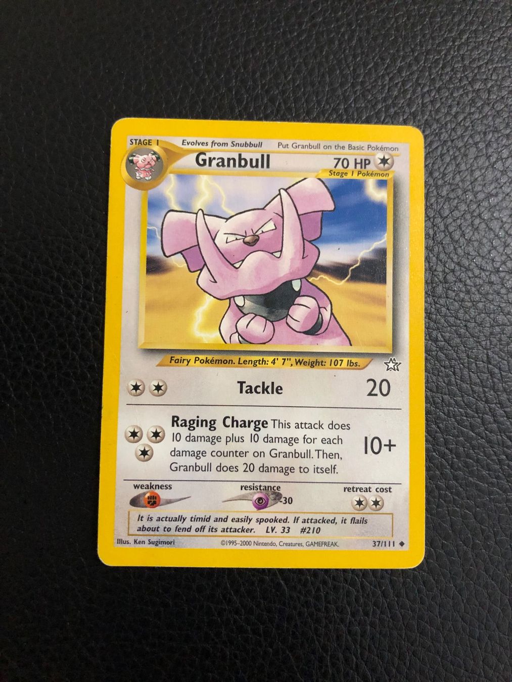 Pokémon Carte collezionabili: Neo Genesis Granbull 37/111 Ab 1 – Usato da Paradiso venduto da Pkmn10