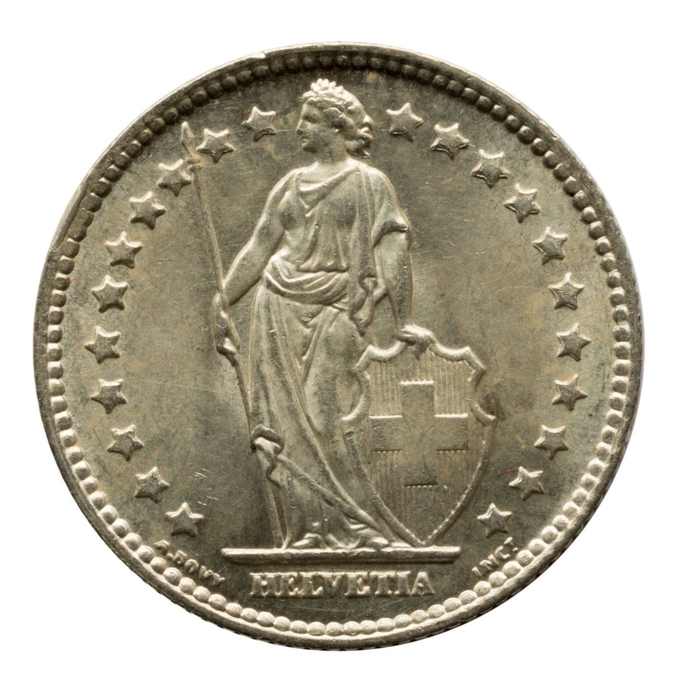 Tutti le monete: Schweiz - 1 Franken - 1940 – Usato da Rotkreuz venduto da Swiss-Coins 1