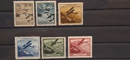 Liechtenstein Flugpost F1 - F6 *