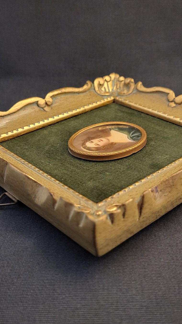 Gemälde: Miniatur-Bildli "Anna Hillmayer" – Gebraucht aus Basel von spinne02 4