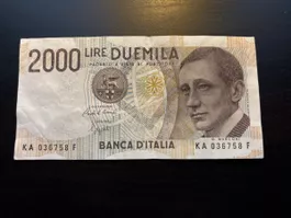 Billet Italie 🇮🇹 2mil lire 