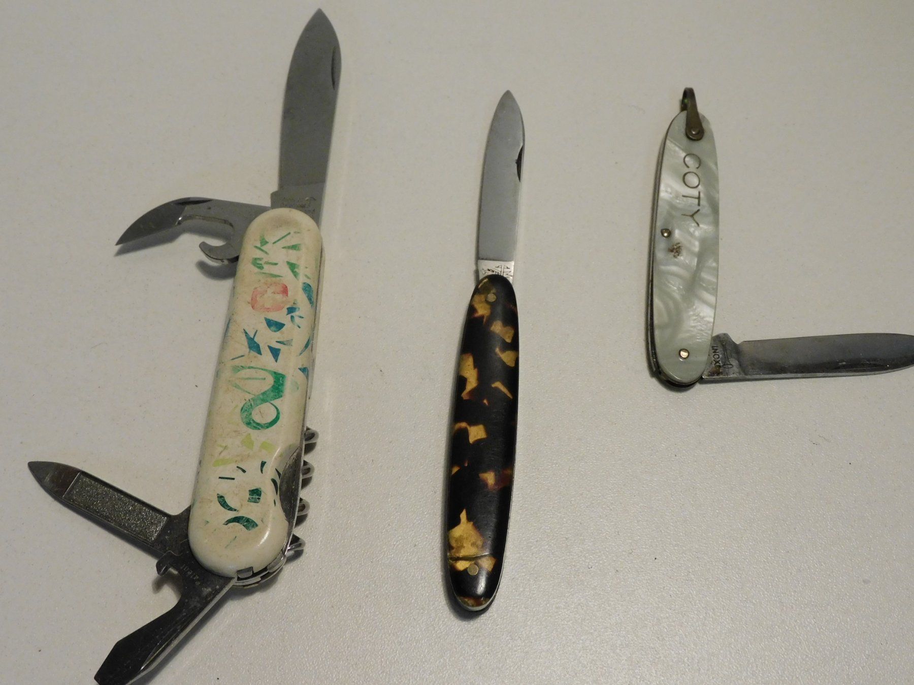 Taschenmesser: Sackmesser - 3 alte Sackmesser – Gebraucht aus Sursee von 76