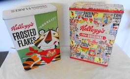 2 xBlechdose Kellogg's Frosted Flakes Tony Tiger Vorratsdose