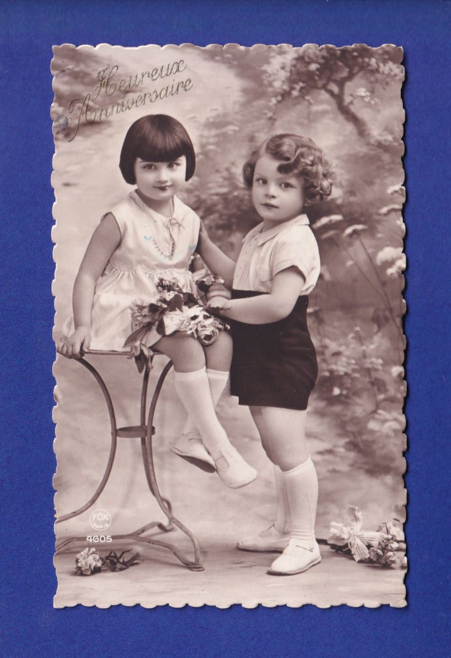 Cartoline postali: ENFANT - Joli petit couple – Usato da Pully venduto da nicecards-shop