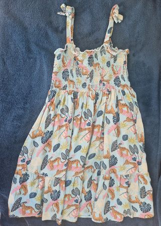 Topolino Sommerkleid mit Dschungel-Motiven Gr. 128