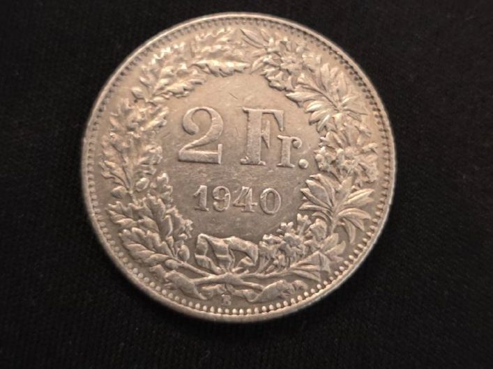 Tutti le monete: 2 chf 1940 – Usato da Genève venduto da bbastos 1