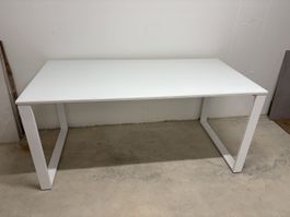 Schreibtisch weiß 160cm x 80cm 75cm Germania Werk Kromme