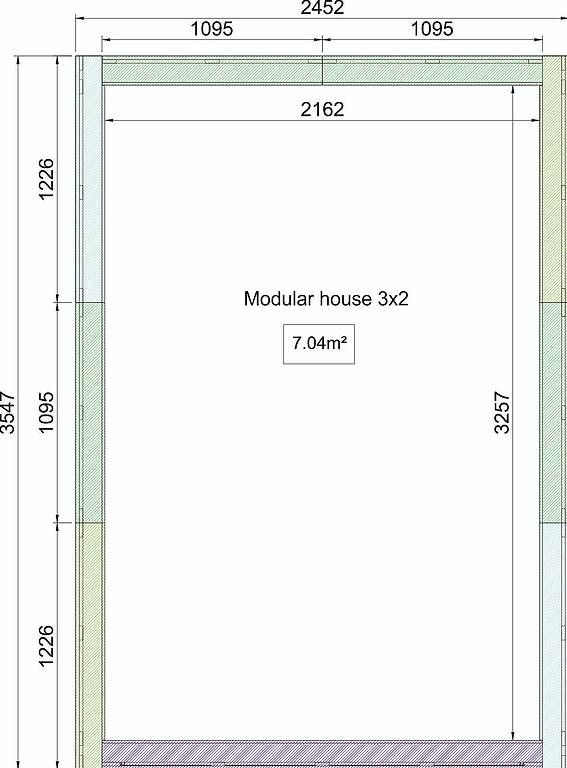 Casette da giardino & serre: Modulhaus 3 x 2 Meter / WPMH32 – Usato da St. Gallen venduto da Spa_at_Home911 7