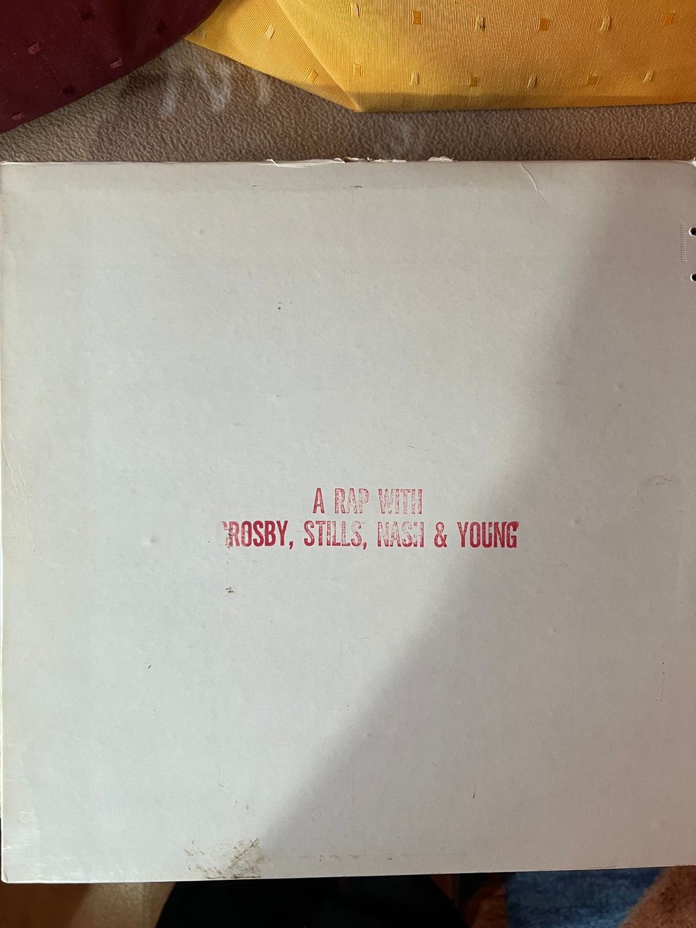 Dischi in vinile: Vinyle  A RAP WITH CROSBY, STILL, NASH&YOUNG – Usato da Leysin venduto da velatara
