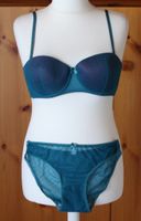 Set BH und Hose petroll - rosa  Gr. L (52)